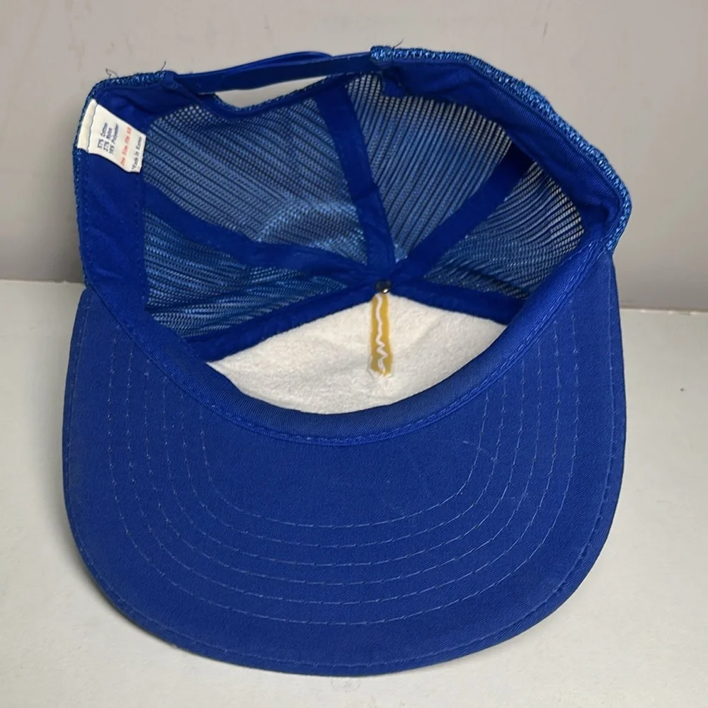 U.S. Army Chemical Corps blue and white vintage Trucker Hat